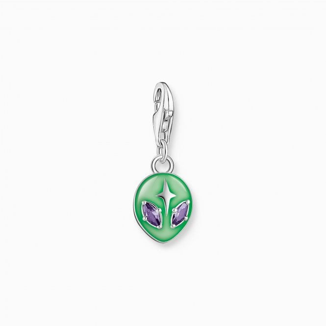 Thomas Sabo GREEN ALIEN AMETHYST-COLOURED EYES 2050-041-6