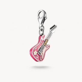 GUITAR PINK & PURPLE ENAMEL COLOURED CZ 2220-691-7
