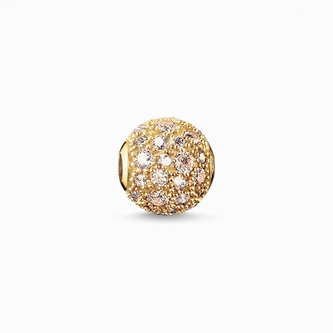 Thomas Sabo KARMA BEAD CRUSHED PAVE YGP K0098-414-3