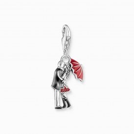 Kissing Couple With Red Umbrella 2069-664-10