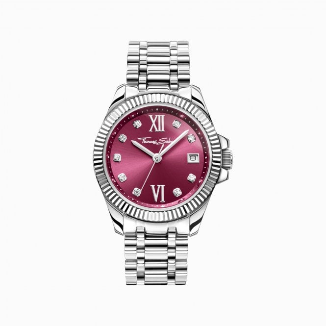 Thomas Sabo Ladies Watch Divine Burgundy WA0407-201-212-33MM