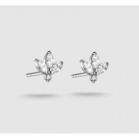 LEAF WCZ STUD EARRINGS H2371-051-14