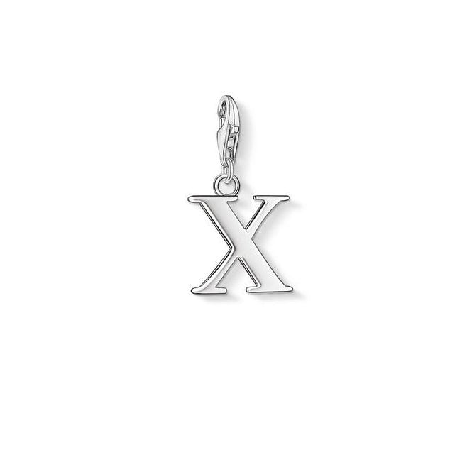 Thomas Sabo Letter X Silver Charm 0198-001-12