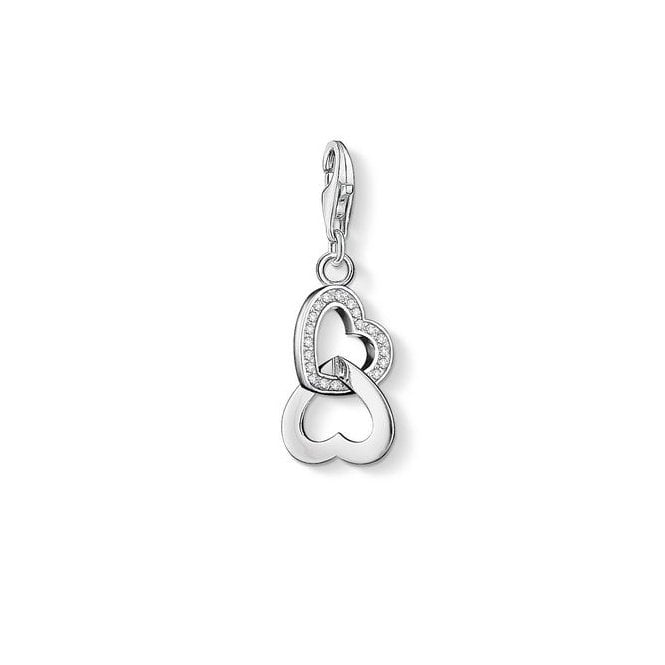 Thomas Sabo Link Hearts Silver Charm 0863-051-14