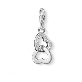 Link Hearts Silver Charm 0863-051-14