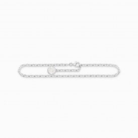 MEMBER CHARM ANKLET WHITE COIN X2090-007-21-L26