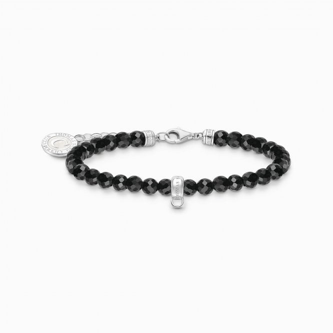 Thomas Sabo Member Charm Bracelet Black Oynx Bead 19CM A2141-130-11-L19