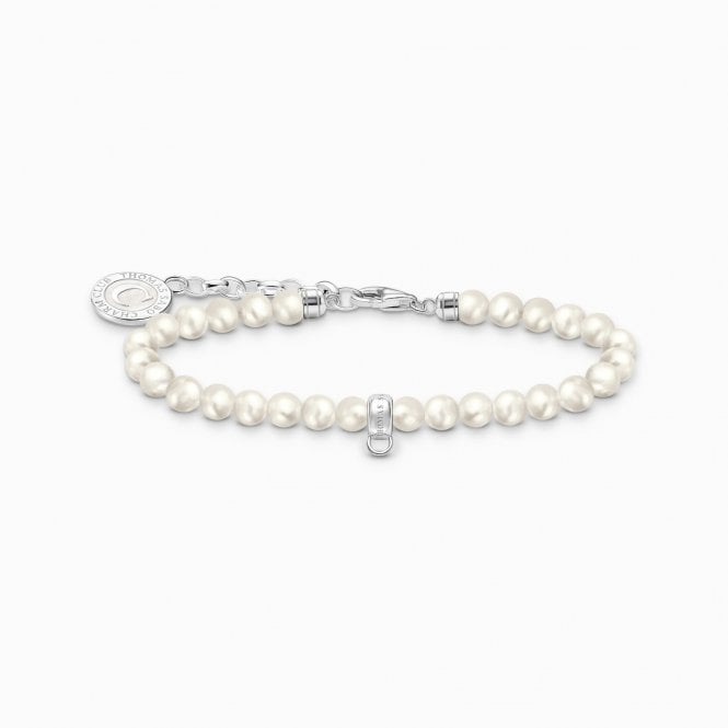 Thomas Sabo Member Charm Bracelet Freshwater Pearl Beads 19CM A2141-158-11-L19