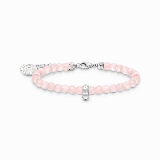 Thomas Sabo Member Charm Bracelet Rose Quartz Bead 19CM A2141-067-9-L19
