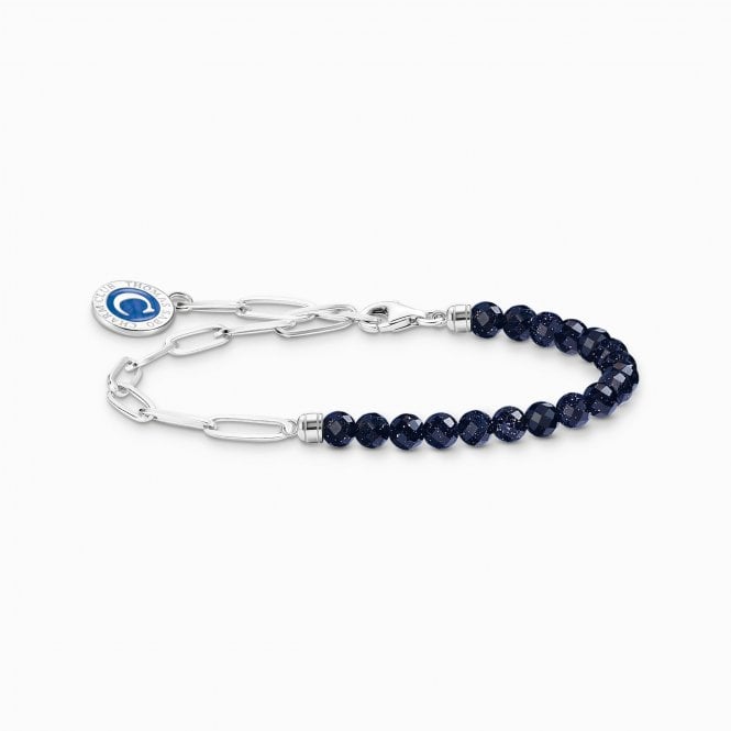 Thomas Sabo MEMBER CHARM BRACELET SPARKLE BLUE & COIN A2129-007-32-L19