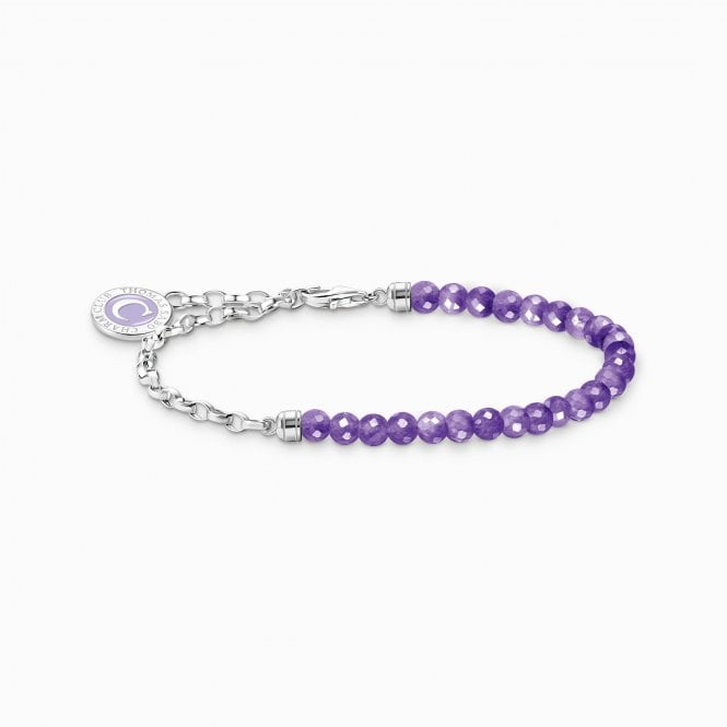 Thomas Sabo MEMBER CHARM BRACELET VIOLET BEADS A2130-007-13-L17