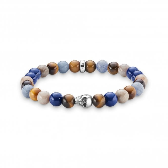 Thomas Sabo Multi Coloured Skull Bracelet A1532-926-7
