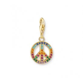 Multi Coloured Stone Peace Charm 1898-488-7 