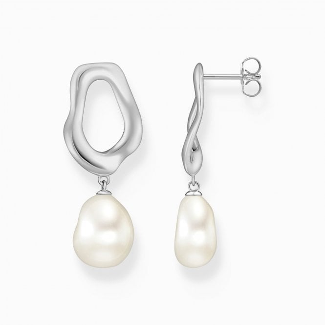 Thomas Sabo Natural Beauty Earrings with Freshwater Pearl H2322-082-14