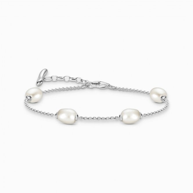 Thomas Sabo Natural Beauty Silver Bracelet with Freshwater Pearls A2189-082-14-L19