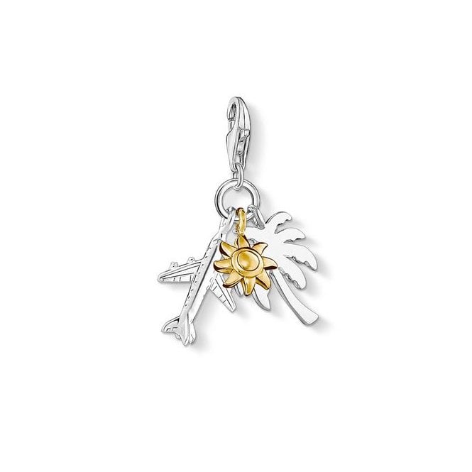 Thomas Sabo Palmtree Sun & Plane Charm 1430-413-21