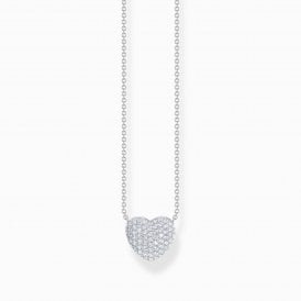 Pavé Heart Necklace KE2277-051-14-L45