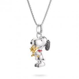 Peanuts Necklace Snoopy with Woodstock Pendant KE2345-565-7-L50
