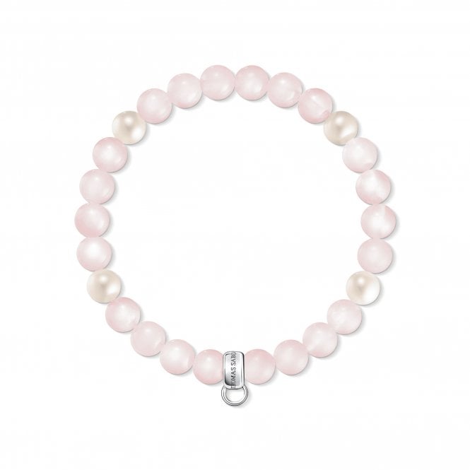 Thomas Sabo Pearl & Rose Quartz Bracelet X0222-469-9