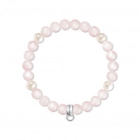Pearl & Rose Quartz Bracelet X0222-469-9