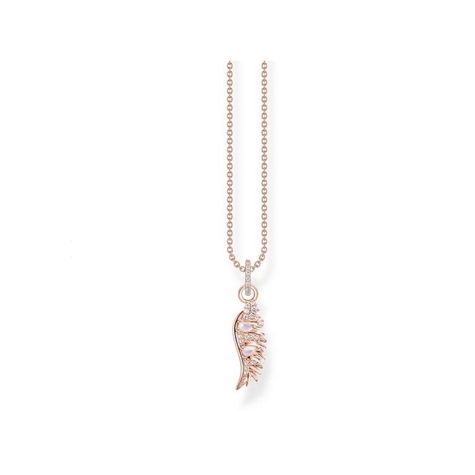 Thomas Sabo Phoenix Wing Rose Plated Necklace KE2168-323-9-L45