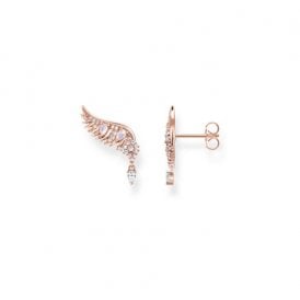 Phoenix Wing Rose Plated Studs H2247-323-9 