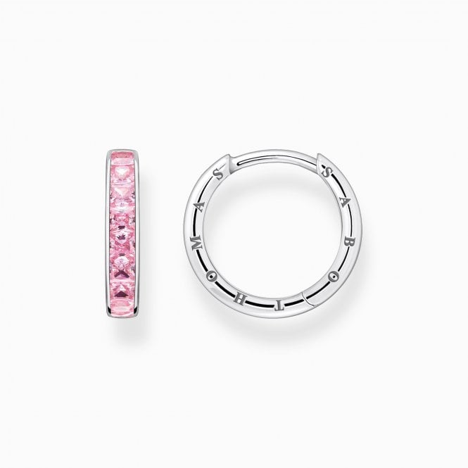 Thomas Sabo PINK PAVE HOOPS (CR668-051-9)
