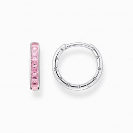 PINK PAVE HOOPS (CR668-051-9)