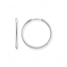Plain Silver Hoop CR610-001-12