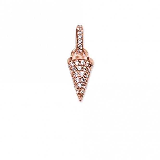 Thomas Sabo Rose-Gold and White Zirconia's Pendant KC0004-416-14
