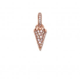 Rose-Gold and White Zirconia's Pendant KC0004-416-14