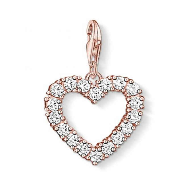 Thomas Sabo Rose Gold Coloured Heart Charm