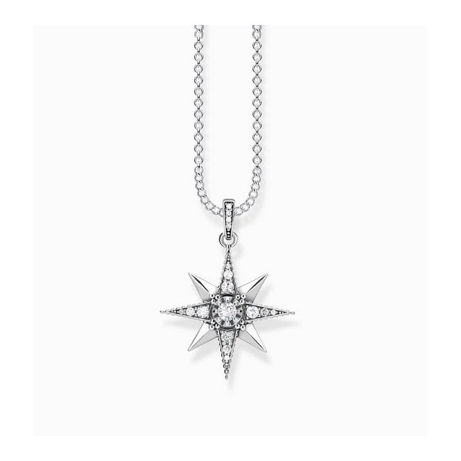 Thomas Sabo Royalty Star Pendant Necklace KE1825-643-14-L45 