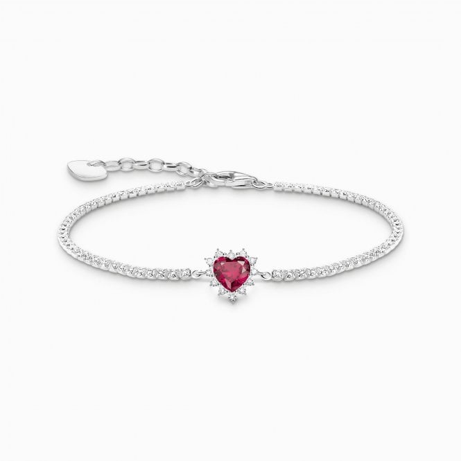 Thomas Sabo Ruby Romance Heart Bracelet A2188-013-10-L19