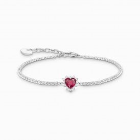 Ruby Romance Heart Bracelet A2188-013-10-L19