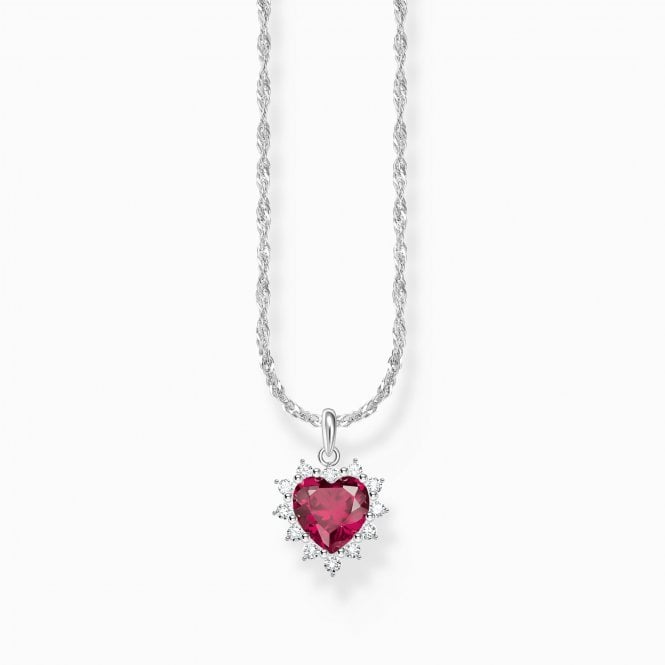 Thomas Sabo Ruby Romance Heart Necklace KE2305-013-10-L45