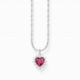 Ruby Romance Heart Necklace KE2305-013-10-L45