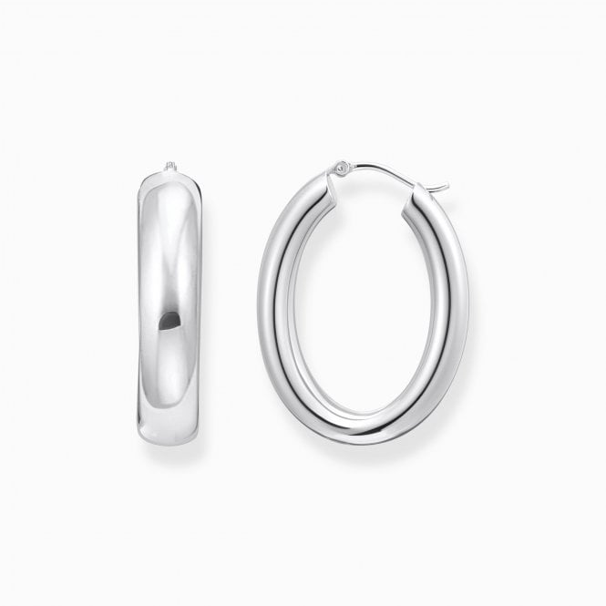 Thomas Sabo Silver Big Chunky Hoop Earrings CR739-001-21