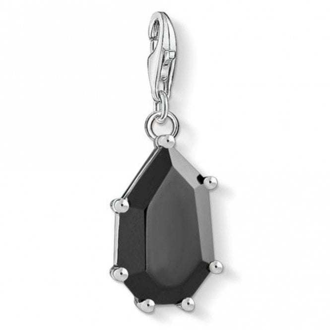 Thomas Sabo Silver Black Stone Charm