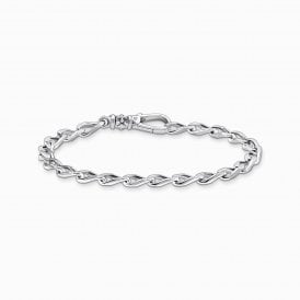 SILVER BLACKENED LINKS BRACELET A2006-637-21-L19