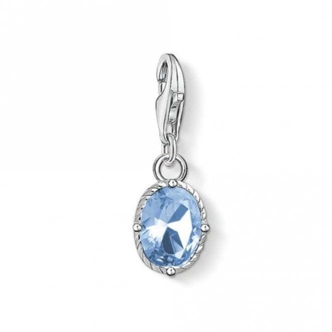 Thomas Sabo Silver Blue Stone Charm