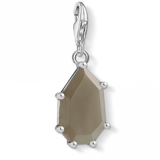 Thomas Sabo Silver Brown Stone Charm