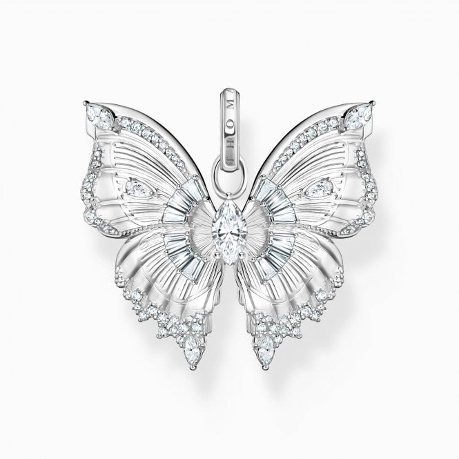 Thomas Sabo Silver Butterfly Pendant with Stones PE984-051-14