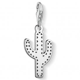 Silver Cactus Charm