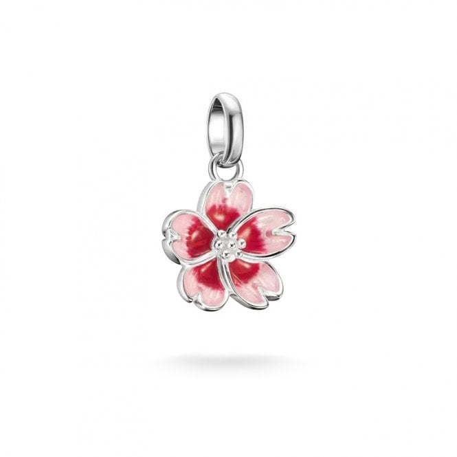 Thomas Sabo Silver Charm Pendant Cherry Blossom Connect CC1343-007-9