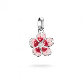 Silver Charm Pendant Cherry Blossom Connect CC1343-007-9