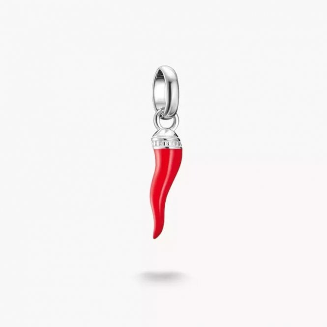 Thomas Sabo Silver Charm Pendant Cornicello Red Connect CC1328-007-10
