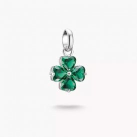 Silver Charm Pendant Four Leaf Clover Connect CC1326-699-6