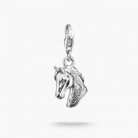 Silver Charm Pendant Horse Head Original 2233-643-14