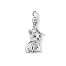 Silver Corgi Charm